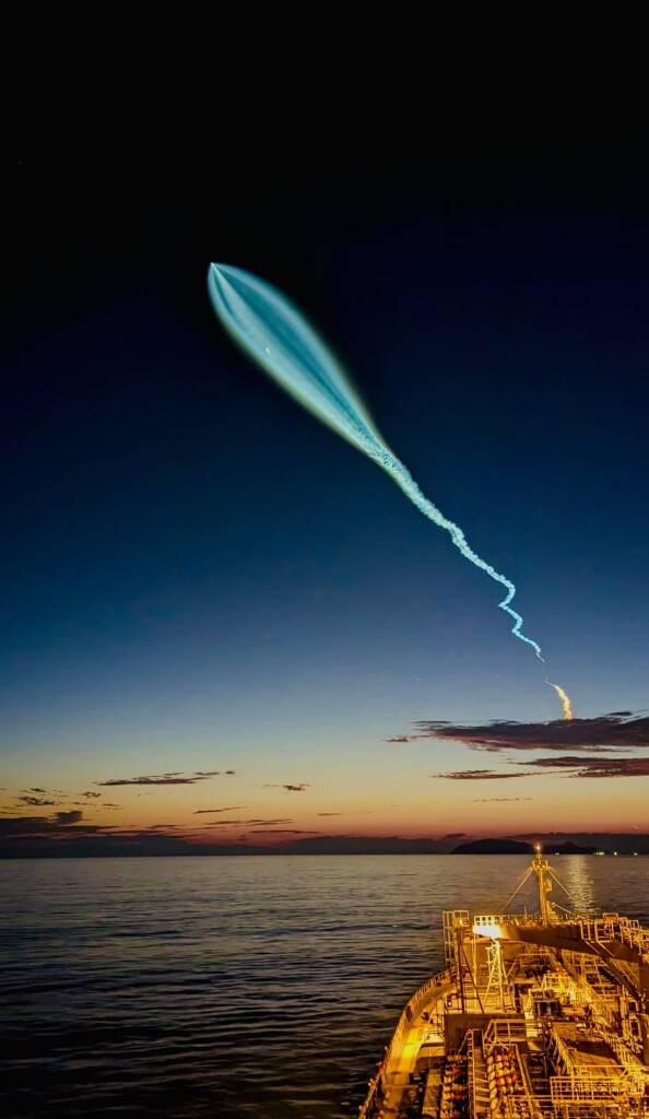 Запуск спутника SpaceX