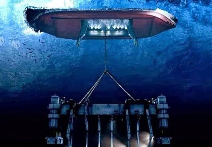 2026, Кап-Корс: подводный грузовой модуль с прикреплённой лодкой