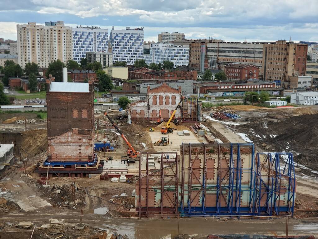 Передвижка исторического здания завода «Борец» в Марьиной Роще