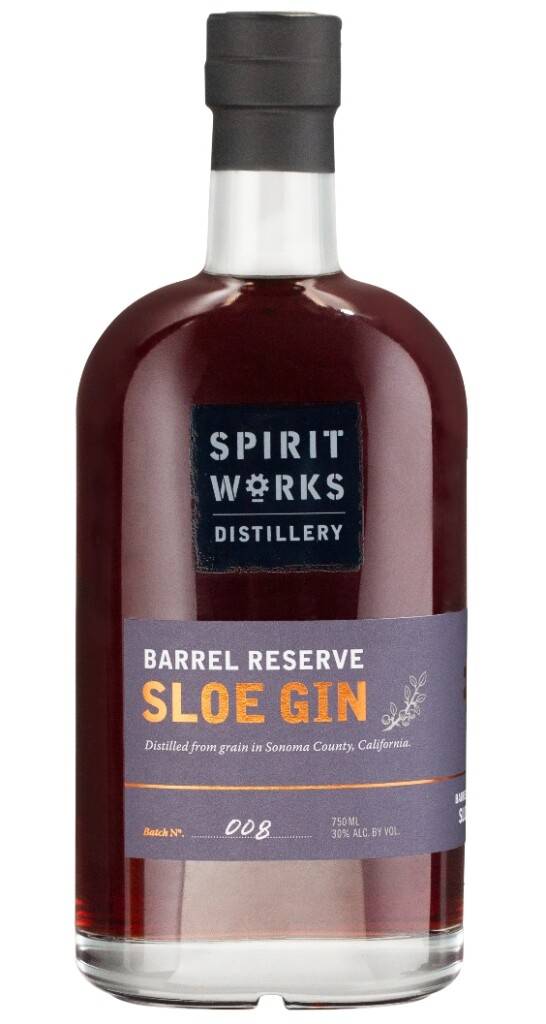 Бутылка Sloe Gin от Spirit Works Distillery, Калифорния