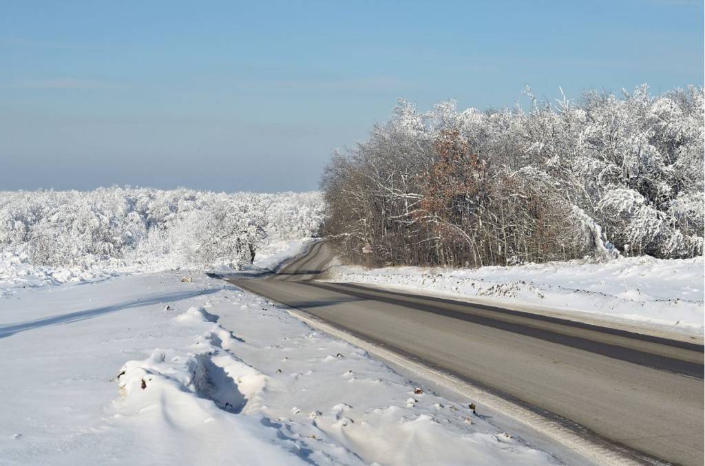 Заснеженная дорога