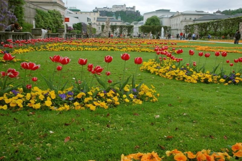 Тюльпаны и барокко в садах Зальцбурга