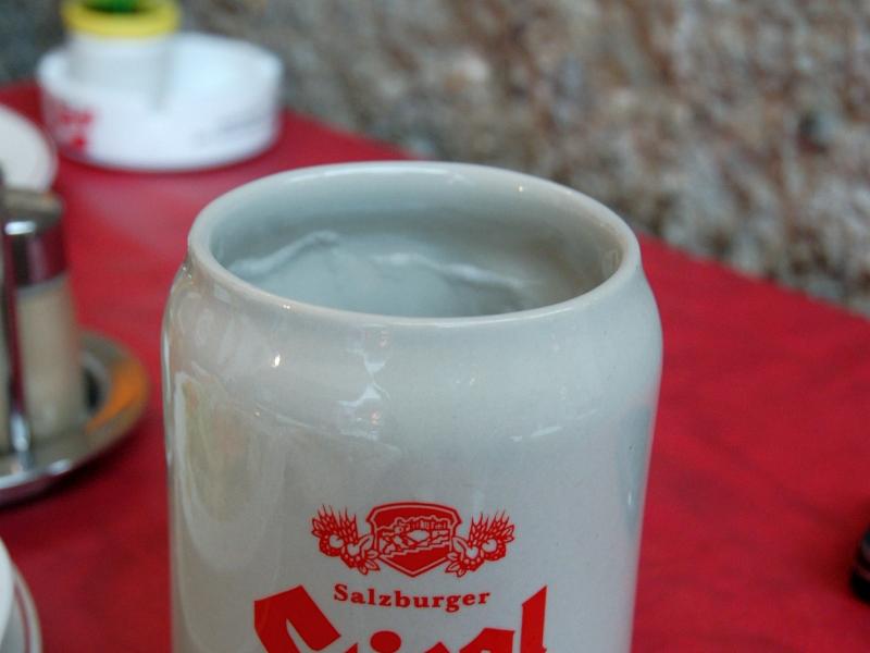 Пивной кружка Salzburger Stiegl в Зальцбурге, Австрия