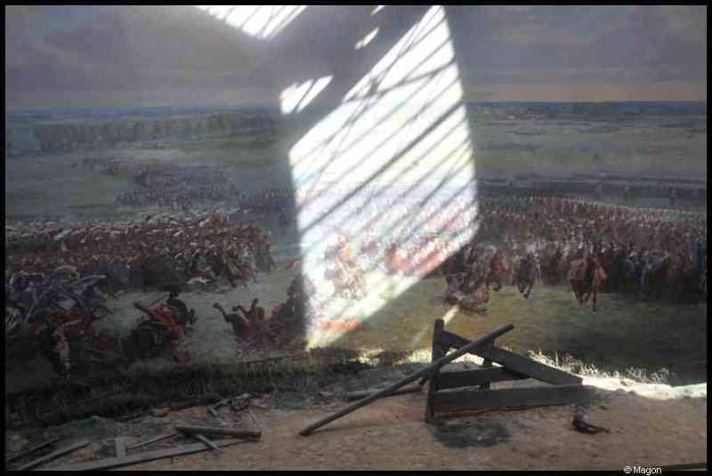 Ватерлоо, Бельгия: мозаичная панорама битвы 1815 года