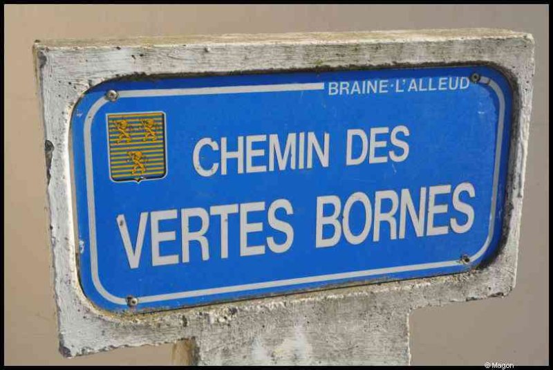 Улица в Бельгии: «Chemin des Vertes Bornes» в Ватерлоо