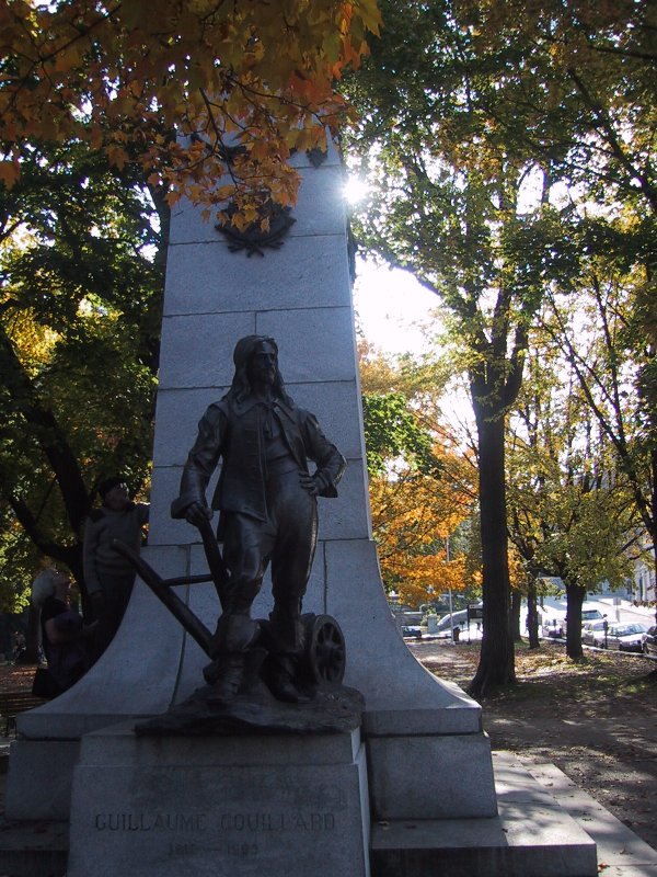 Памятник Гийому Куйяру в Канаде, 1903 год
