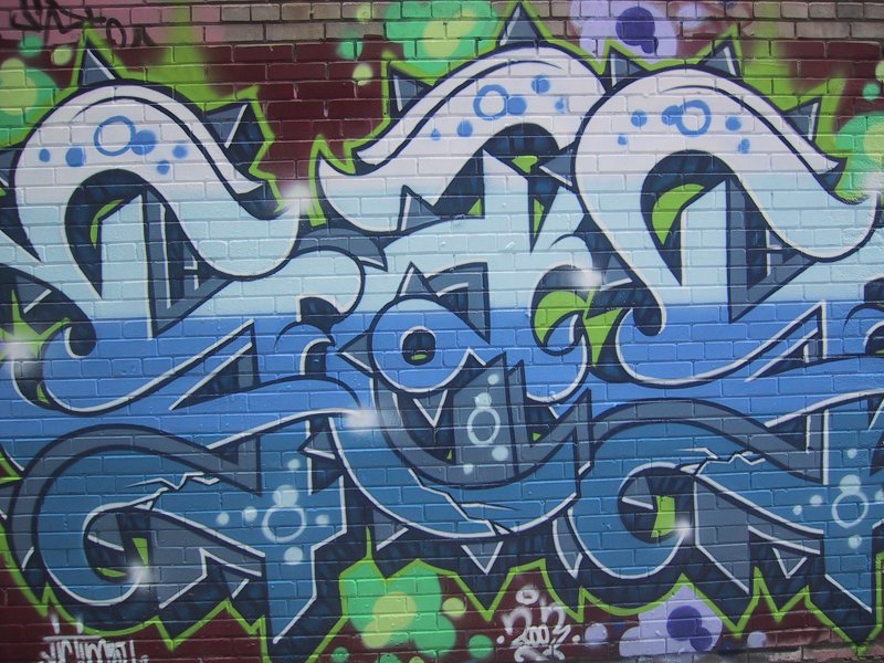 416 Graffiti Expo, Канада: сине-зелёный бриллиант на кирпичной стене