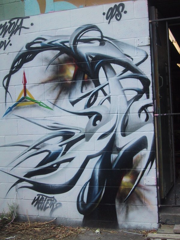 416 Graffiti Expo, Канада: абстрактный бриз на бетонной стене