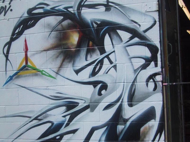 416 Graffiti Expo, Канада: абстрактный бриз на бетонной стене