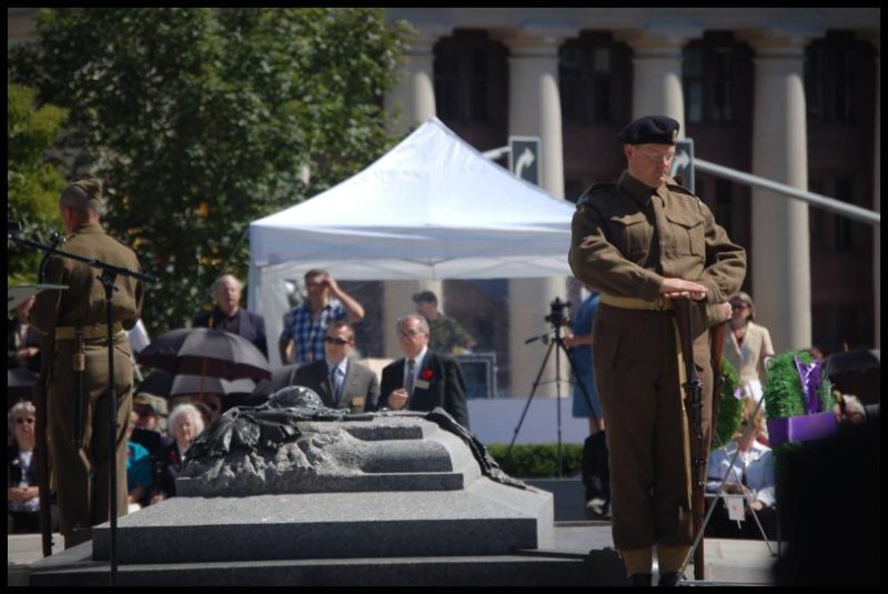 Dieppe Anniversary ceremony at Canadian memorial, 2023
