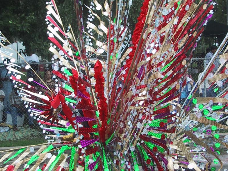 Caribana 2003, Торонто: костюм с резными лентами и блестками