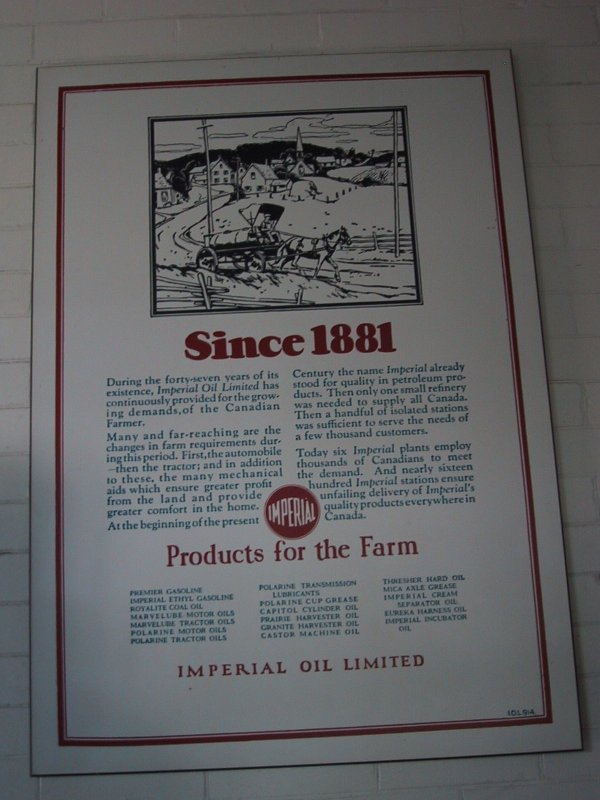 Касса-Лома, Канада: рекламный плакат Imperial Oil Limited 1920-х