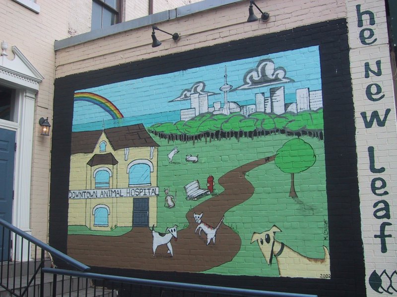Мурал «Downtown Animal Hospital» в Миссе, Канада, 2002