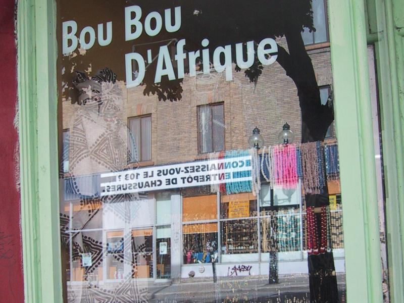 Bou Bou D'Afrique, магазин африканских товаров в Монреале 2004