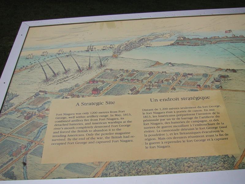 Ниагара-он-те-Лейк: табличка о битве за Форт Георг, 1813