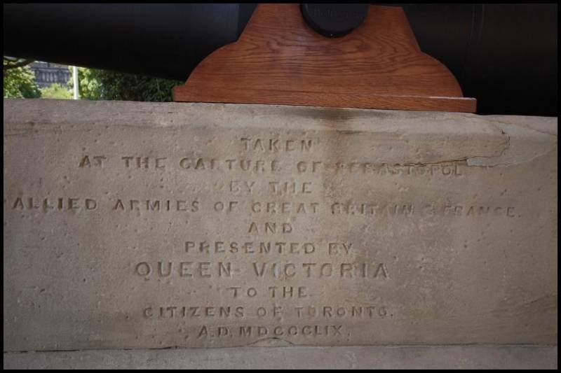 Пушка из Бостона в Торонто, 1864 год