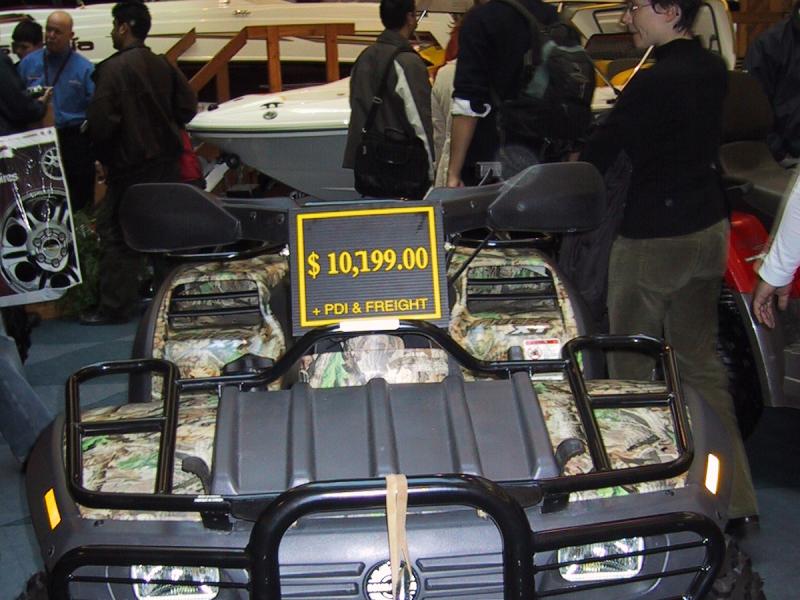 Toronto Autoshow 2004: камуфляжный квадроцикл за $10,199.00