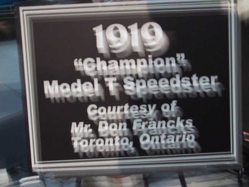 1919 Champion Model T Speedster на Toronto Autoshow 2004