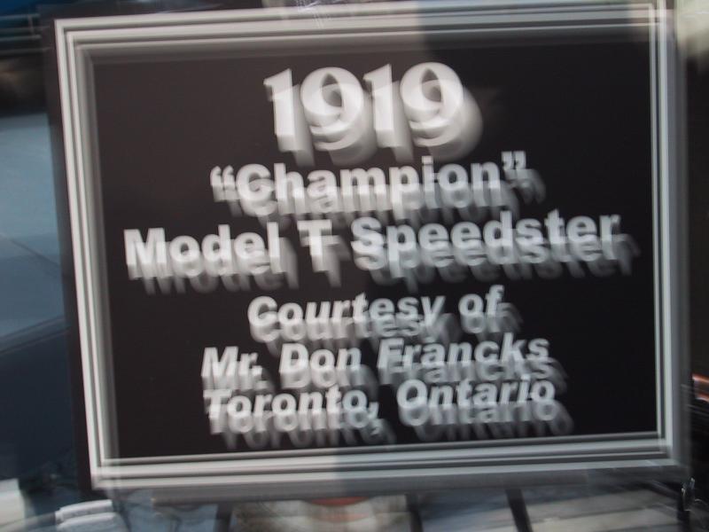 1919 Champion Model T Speedster на Toronto Autoshow 2004