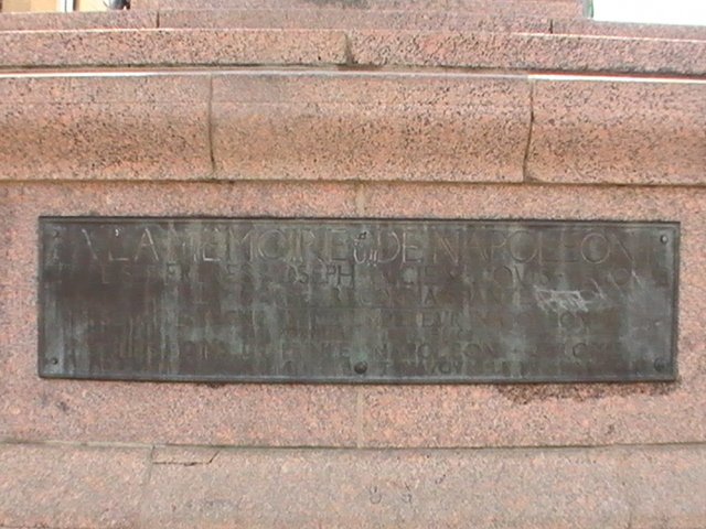 Мемориальная табличка в Ajaccio, Франция, 2008