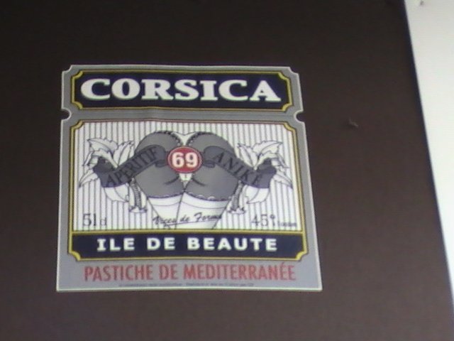 Corsica 69: этикетка пасты из Иль-de-Бьё, Ajaccio 2008