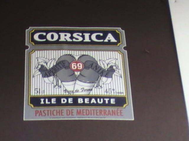 Corsica 69: этикетка пасты из Иль-de-Бьё, Ajaccio 2008