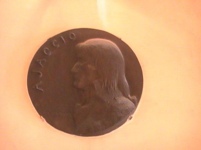Медаль с профилем в Ajaccio, Франция, 2008