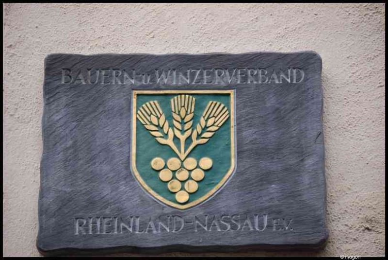 Трабен-Трарбах, табличка Bauern- und Winzerverband Rheinland-Nassau e.V.