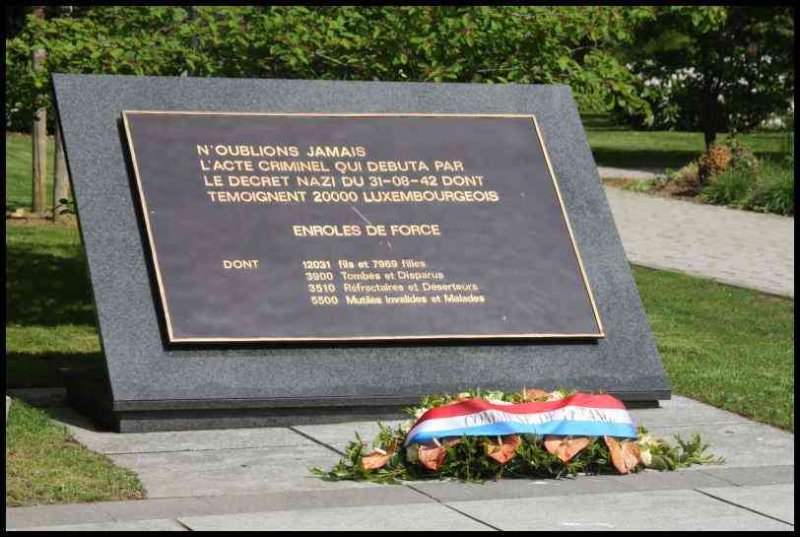 Мемориал жертвам нацистского преступления в Люксембурге, 2009