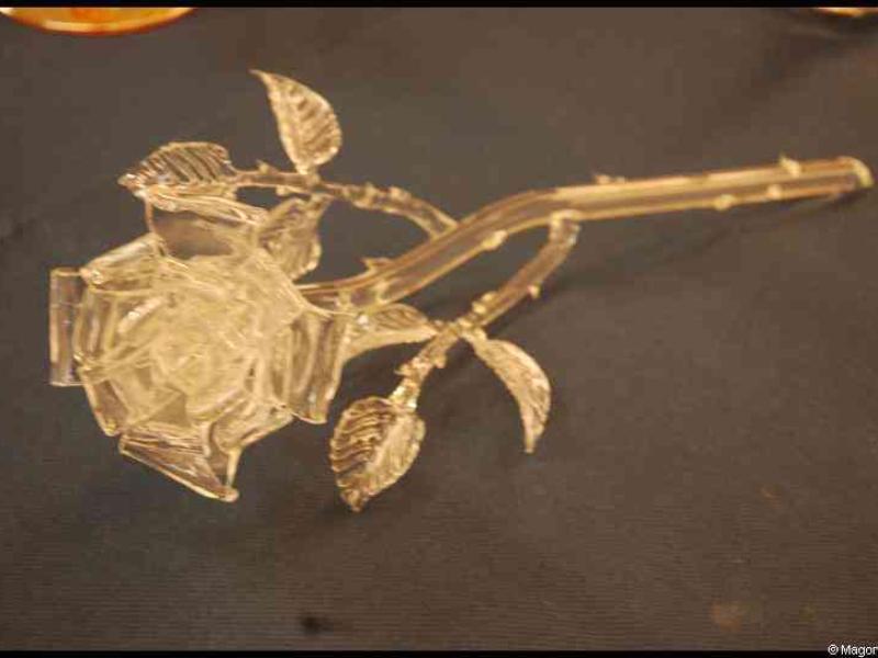 Роза из стекла в Art Du Cristal, Люксембург