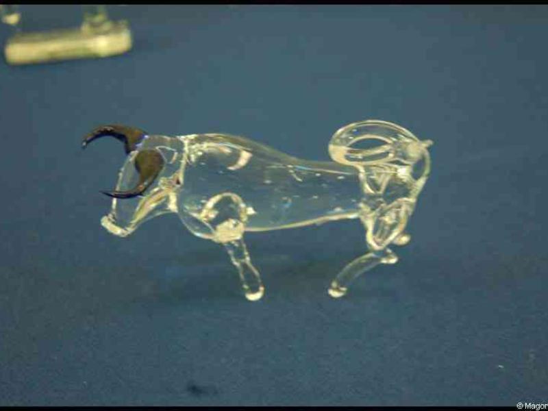 Стеклянный бык в Art Du Cristal, Люксембург