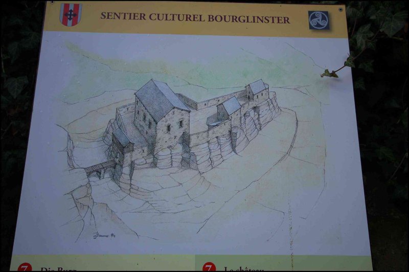 Sentier Culturel Bourglinster: реконструкция замка на скале в Люксембурге