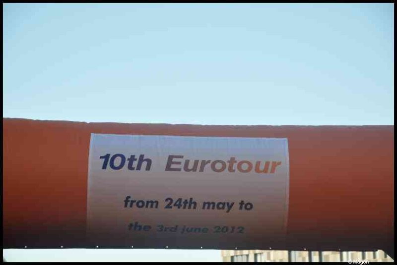 10-й Евротур в Люксембурге, 2012: баннер у входа на Eurobikers
