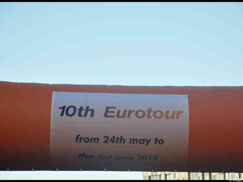 10-й Евротур в Люксембурге, 2012: баннер у входа на Eurobikers