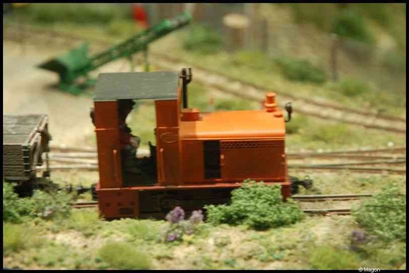 Люксембург, Expo train 2010: оранжевый локомотив на миниатюрной железной дороге