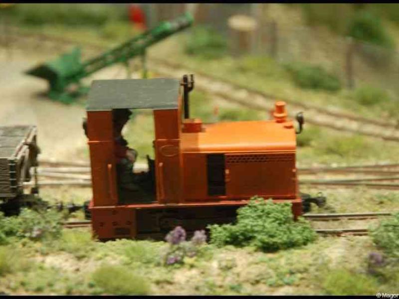 Люксембург, Expo train 2010: оранжевый локомотив на миниатюрной железной дороге
