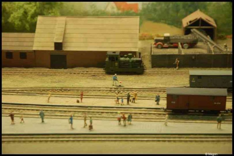 Expo train 2010, Люксембург: детали моделированной железнодорожной станции