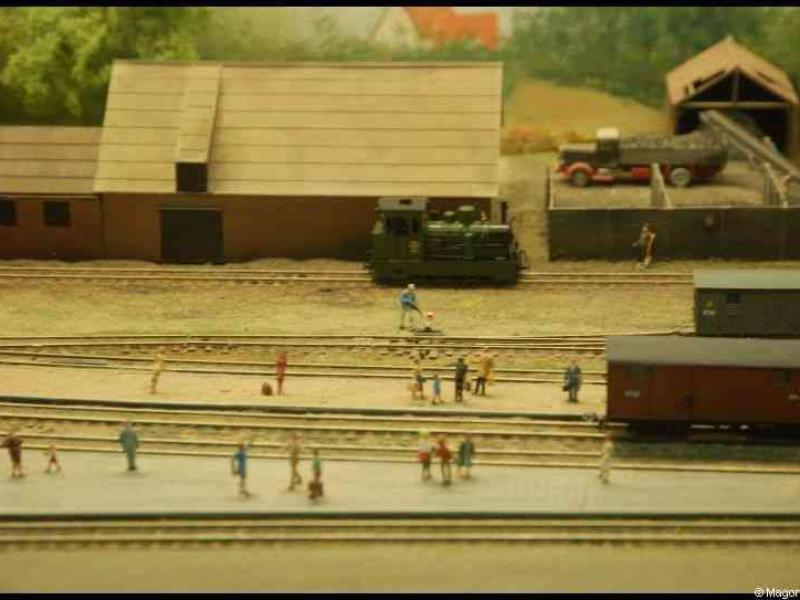 Expo train 2010, Люксембург: детали моделированной железнодорожной станции