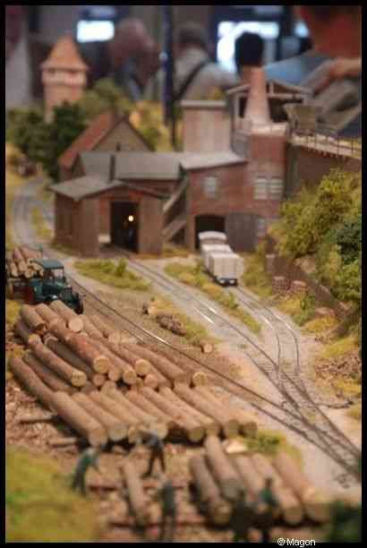 Expo train 2010, Люксембург: детализированная лесозаготовка у железнодорожной станции