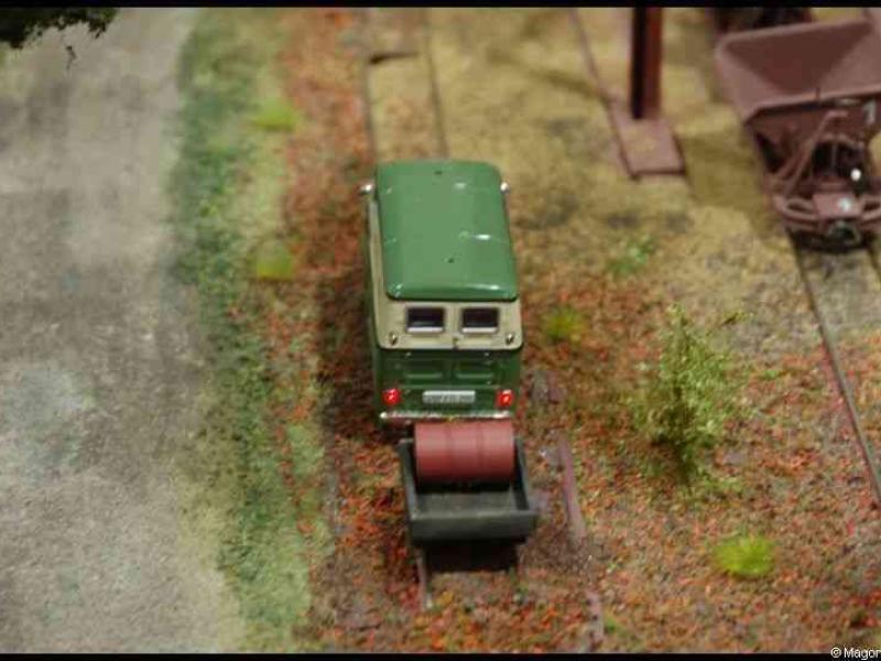 Люксембург, Expo train 2010: зелёный вагон с рулём на подвижном составе