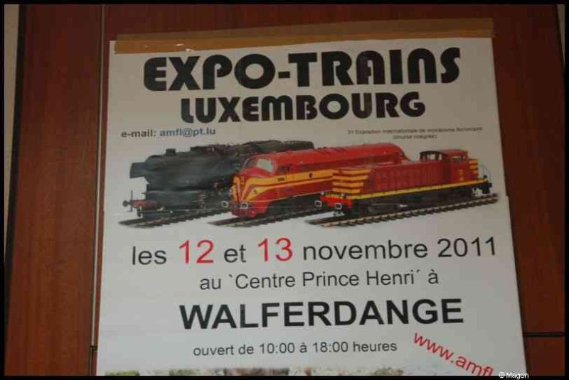Плакат выставки Expo-Trains Luxembourg 2011