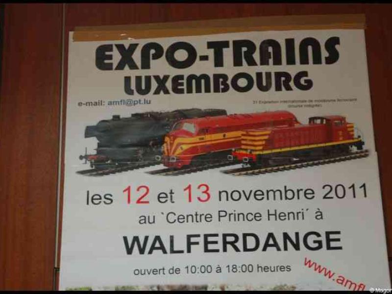 Плакат выставки Expo-Trains Luxembourg 2011
