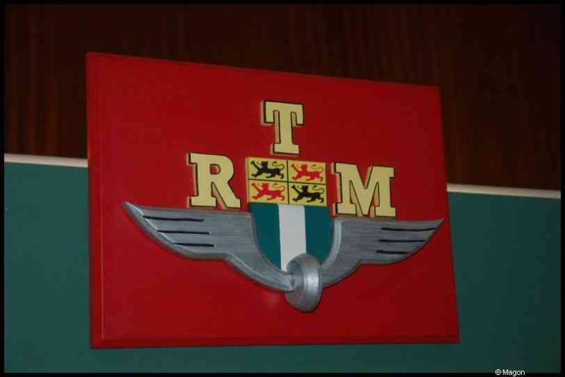Expo train 2010, Люксембург: эмблема R.M.T. с гербом и крыльями
