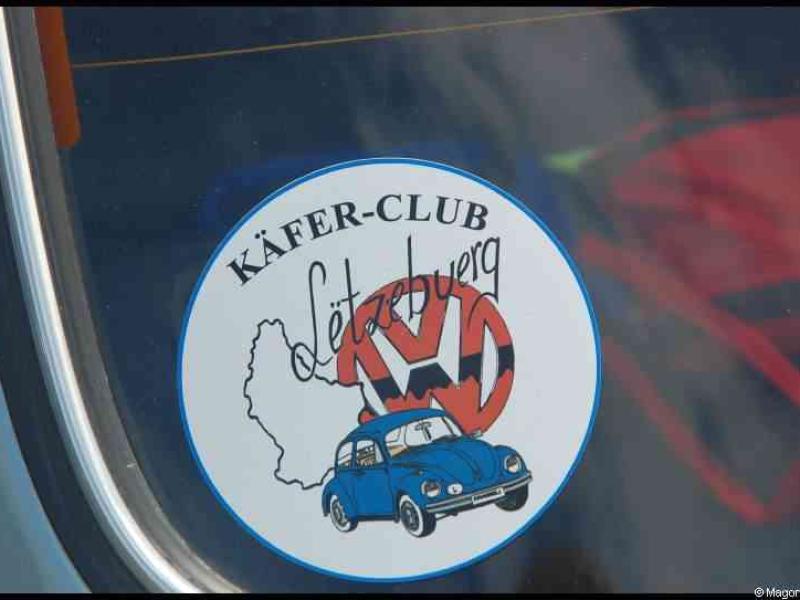 Käfer-Club Lëtzebuerg на стекле автомобиля, Luxbug 2010