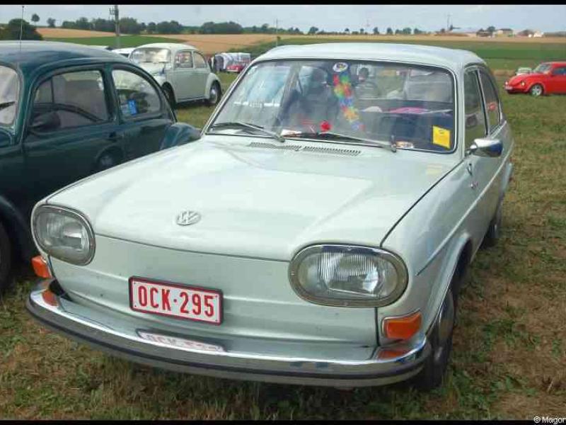 Luxbug 2010: светло-голубой VW 1500 на лужайке с «OCK-295»