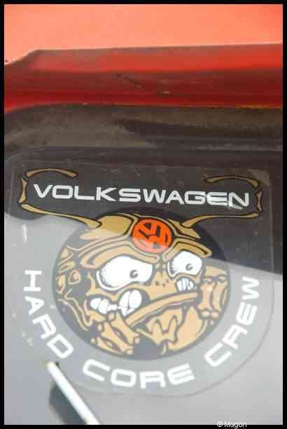 Luxbug 2010: стикер Volkswagen Hard Core Crew на кузове в Люксембурге