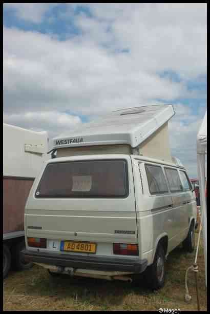 Luxbug 2010: белый VW T3 с домиком Westfalia в Люксембурге