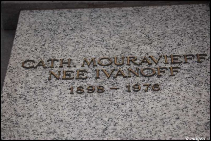 Надгробие в Мертерте: Cath. Mouravieff nee Ivanoff, 1898–1976