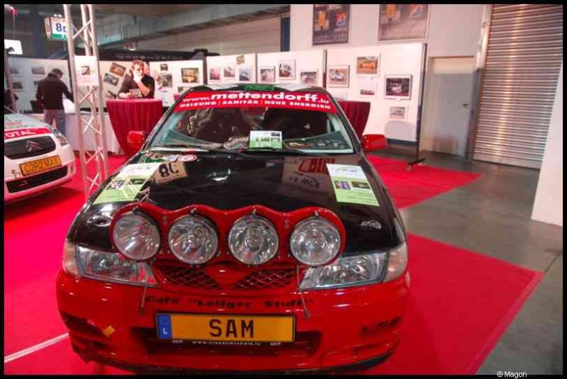 Motorshow 2010 в Люксембурге: красный Citroën с четырьмя фарами и надписью «SAM»