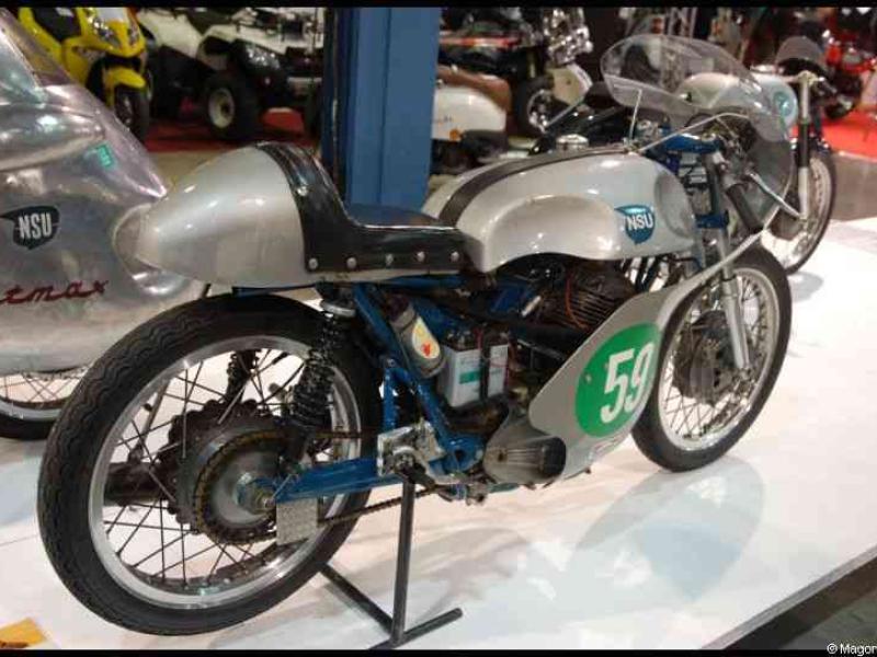 Motorshow 2010 в Люксембурге: NSU с номером 59 на подставке
